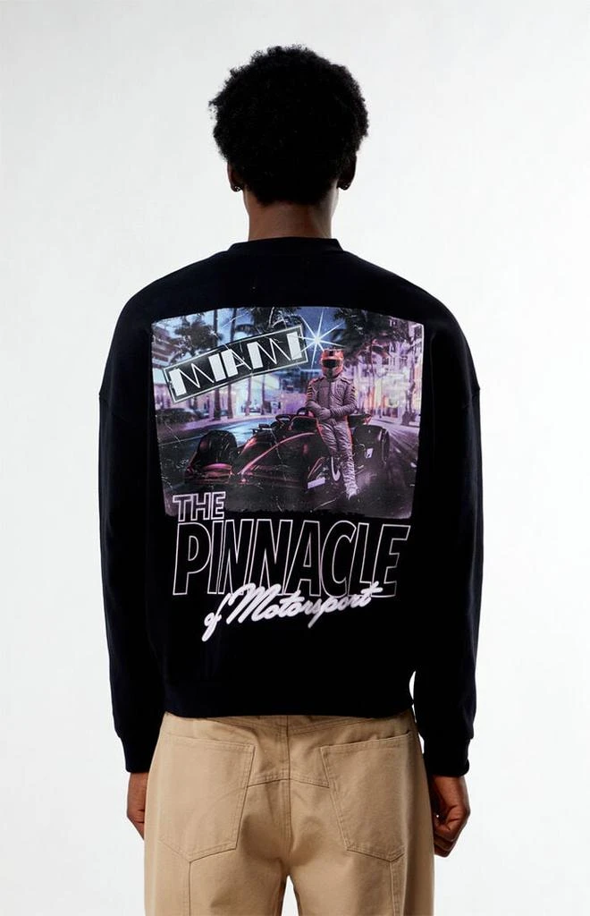 Formula 1 x PacSun Miami Black Crew Neck Sweatshirt 1