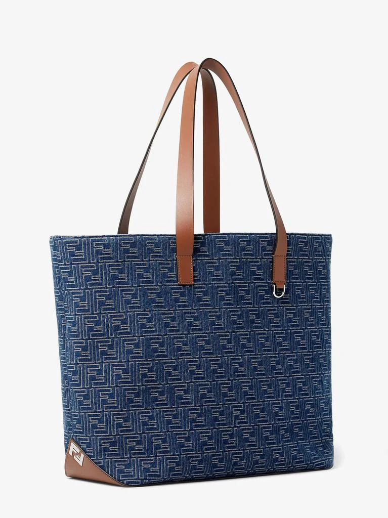 Fendi FF Jacquard tote bag with denim effect 3