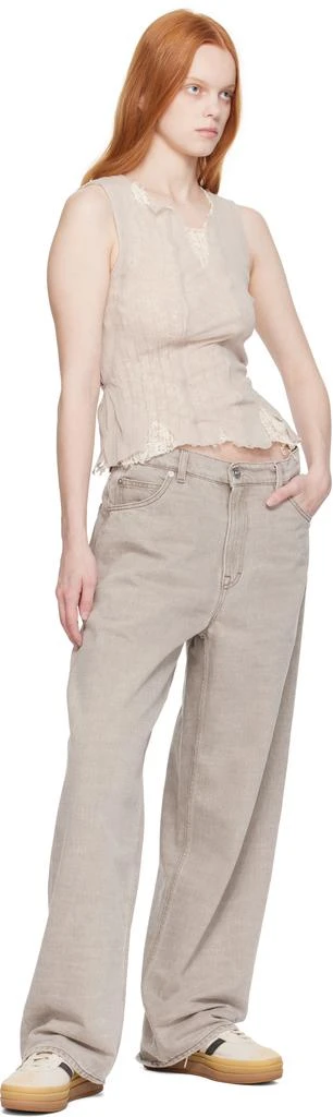 Adidas Beige 
Black Gazelle Bold Sneakers 5