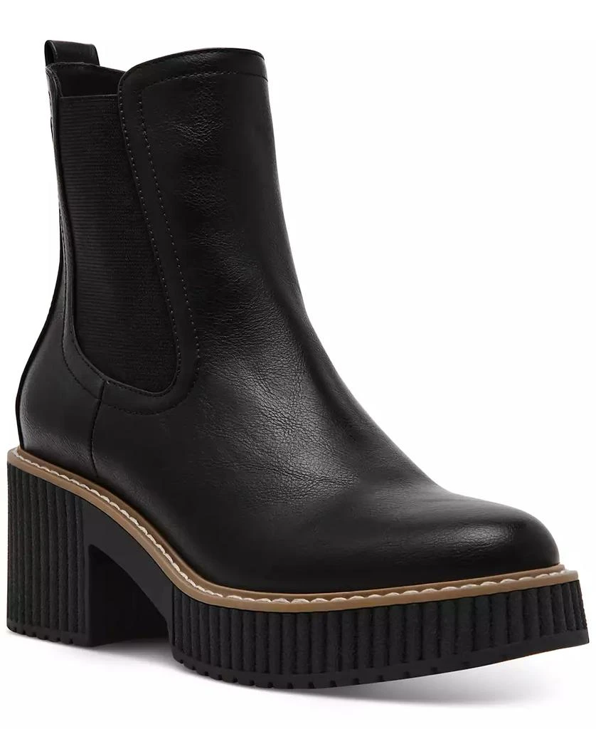 DV Dolce Vita Women's Darcel Lug Sole Platform Chelsea Booties 1