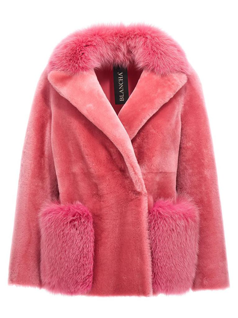 Blancha® Blancha® 'Merino Straight-Volpe Shadow' Fur Coat