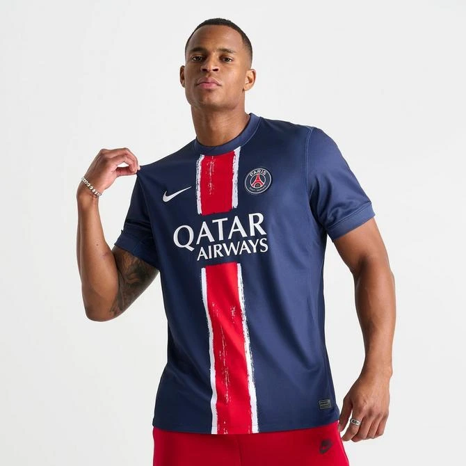 NIKE Men's Nike Paris Saint-Germain 2024-25 Stadium Home Dri-FIT Replica Soccer Jersey 3