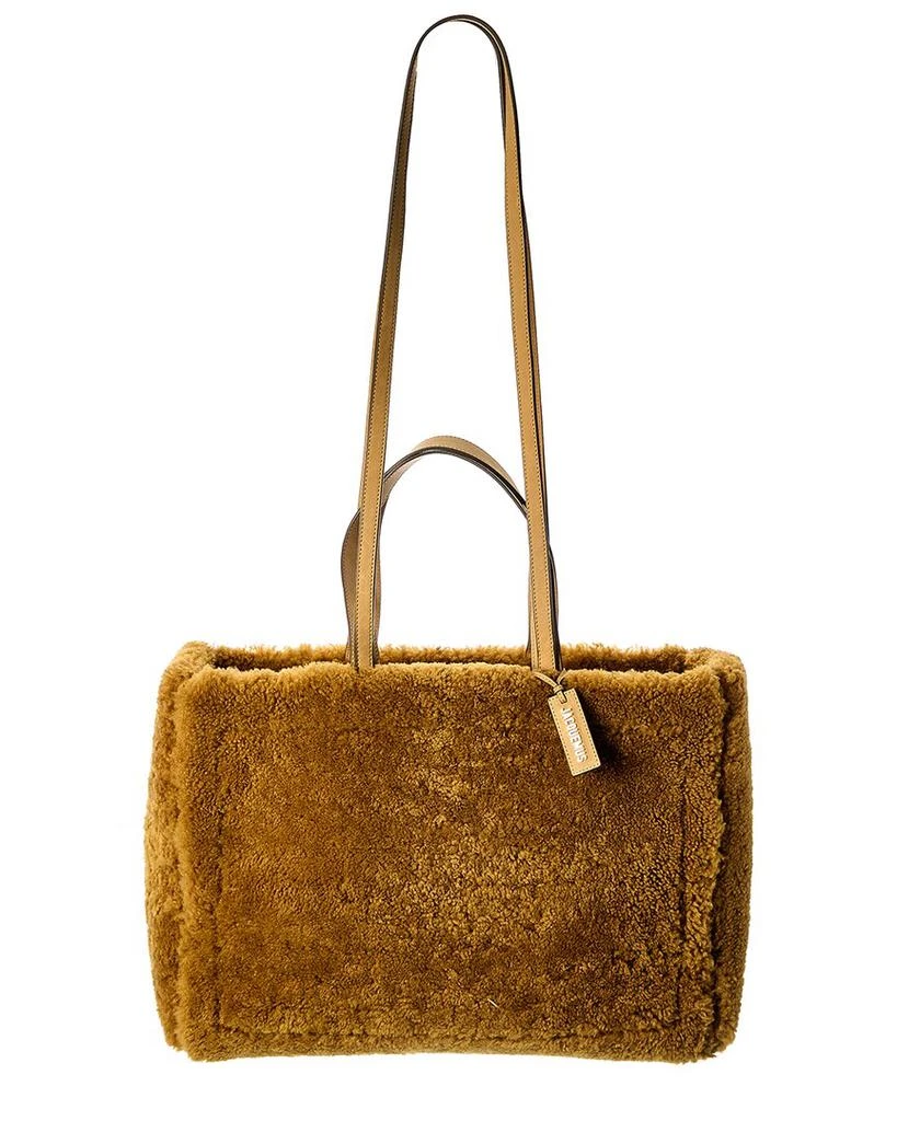 Jacquemus Jacquemus Le Cabas Neve Large Wool & Leather Tote 1