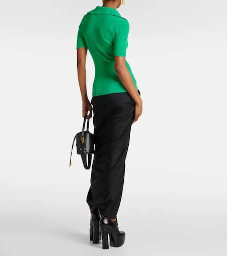 Vivienne Westwood Marina ribbed-knit cotton polo shirt 3