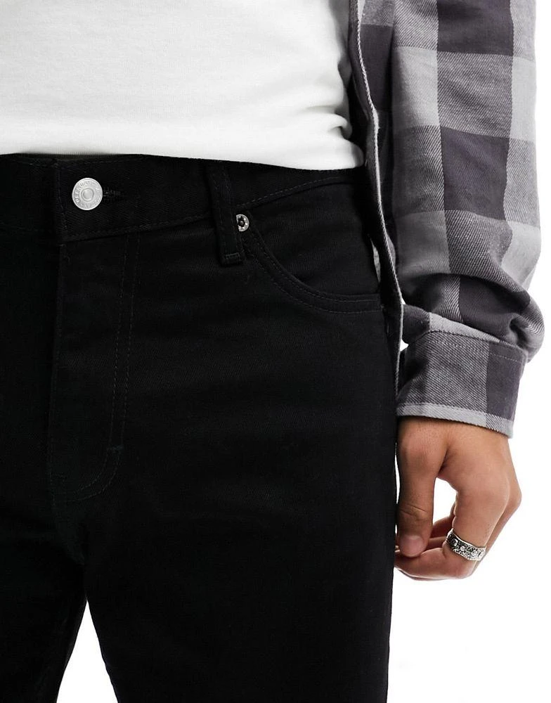 Weekday Weekday Friday low waist skinny jeans in black 4