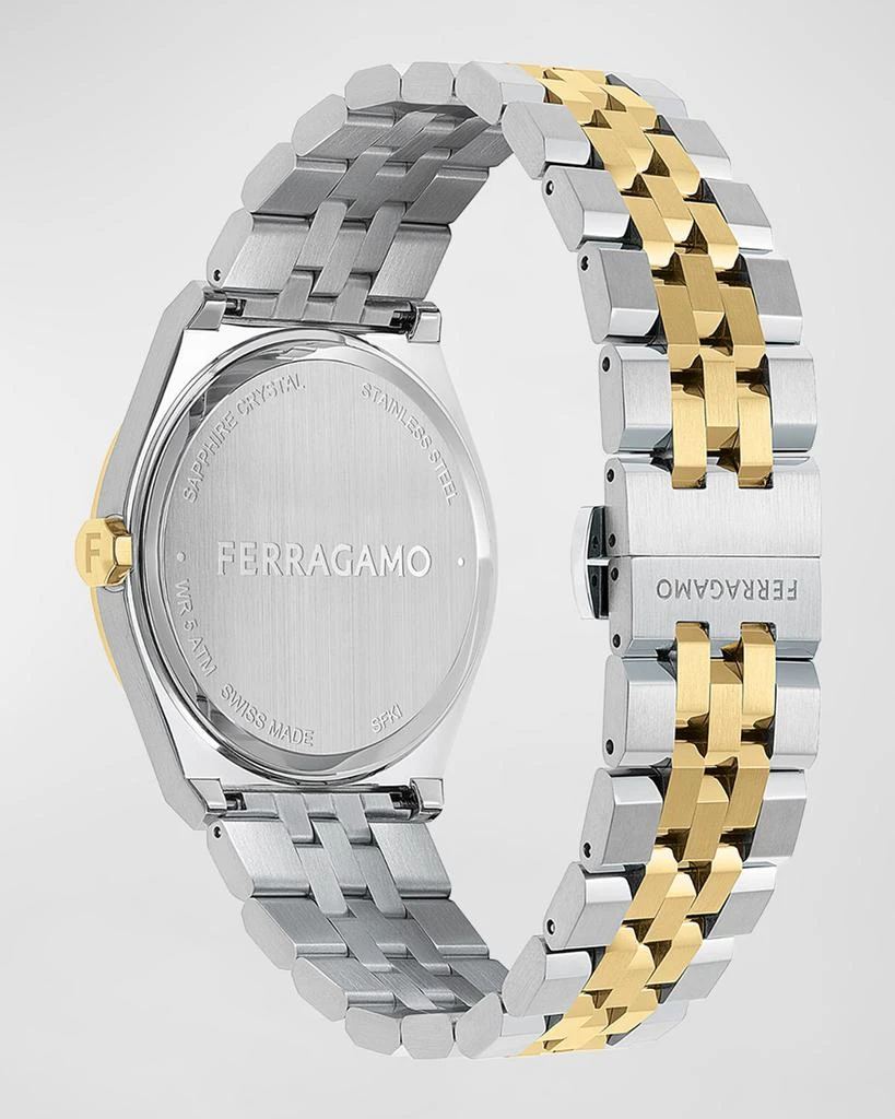 Salvatore Ferragamo Men's Vega New Two-Tone Bracelet Watch, 40mm 3