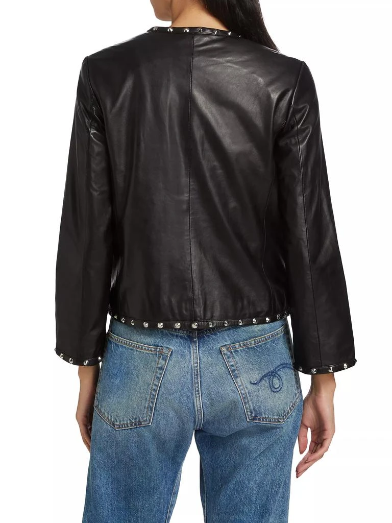 R13 Leather Slouch Studded Jacket 5