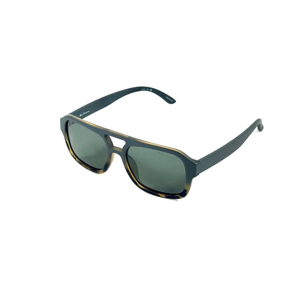 Ben Sherman Ben Sherman Men's Green Square Polarized Sunglasses 1