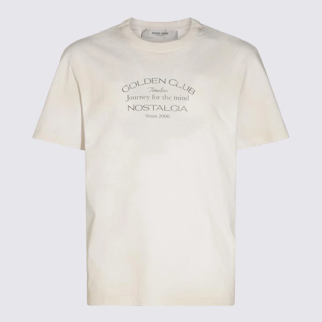Golden Goose Golden Goose White Cotton T-Shirt 1