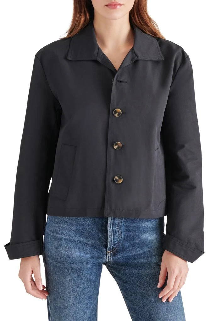 Steve Madden Cropped Trench Shirt Jacket 1