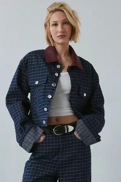 Ghospell Ghospell Campbell Check Denim Jacket