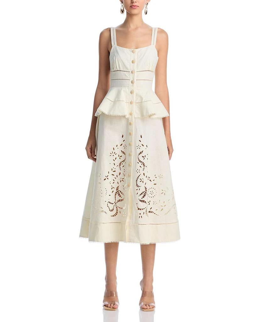 Self Portrait Peplum Midi Dress 7