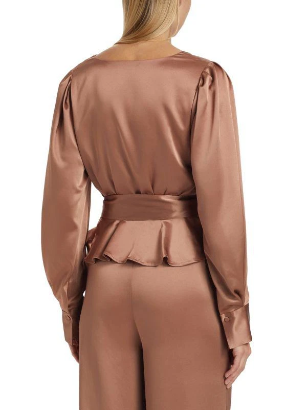 Alice by Temperley Remi Satin Wrap Blouse 2