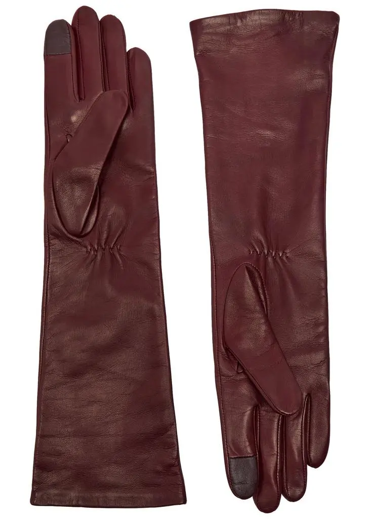 HANDSOME STOCKHOLM Essentials Long leather gloves