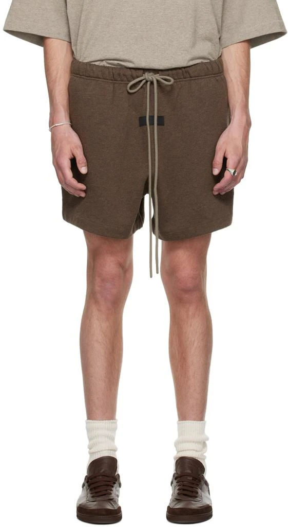 Fear of God ESSENTIALS Brown Drawstring Shorts 1