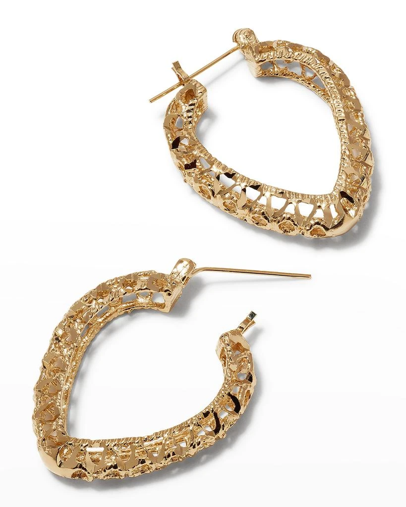 Devon Leigh Filigree Hoop Earrings 4