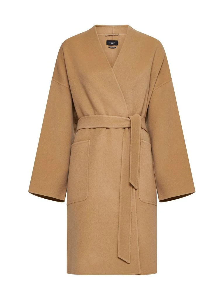 Weekend Max Mara Weekend Max Mara Eris Belted Long-Sleeved Coat 1