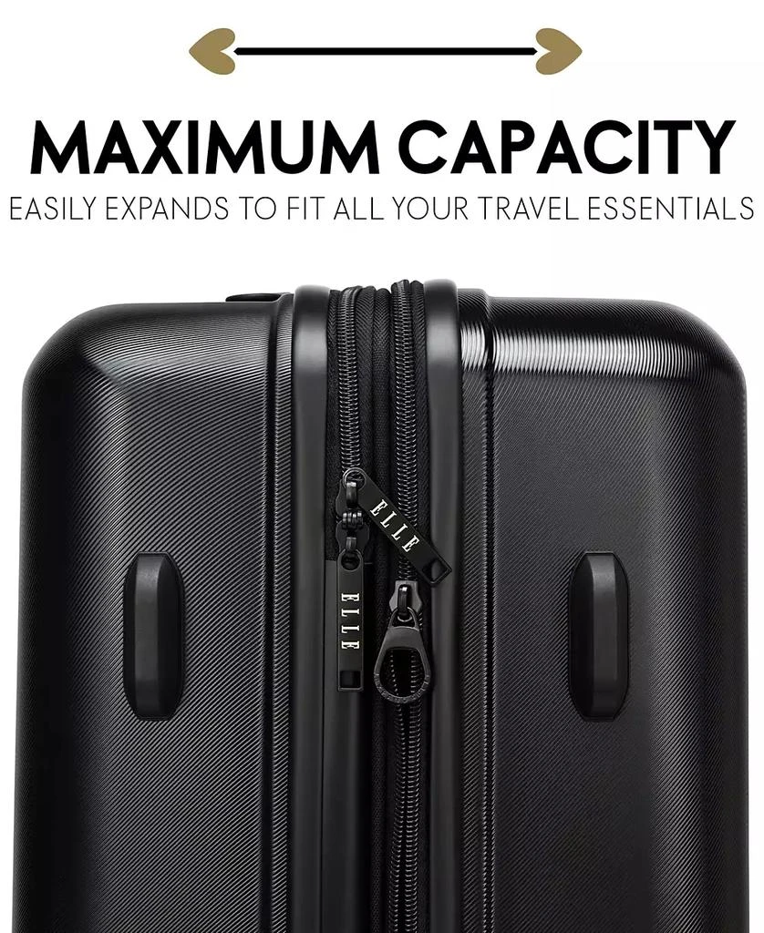 ELLE Expedition 3-Piece Expandable Retro Spinner Luggage Set 3