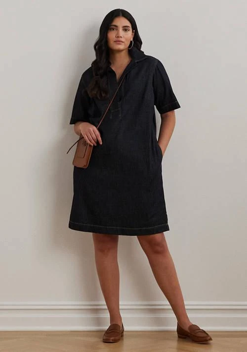 knee length dresses for ladies Shona Joy Saunders Marine Stripe Cotton Midi Dress