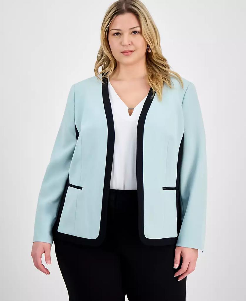 Kasper Plus Size Open-Front Jacket