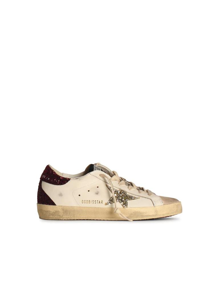 Golden Goose Golden Goose White Leather Blend Sneakers