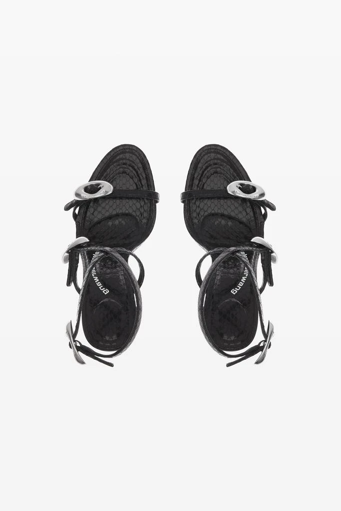 Alexander Wang dome 105 water snake strappy slide sandal 6
