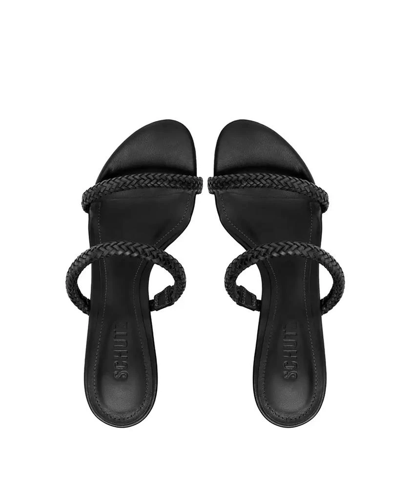 Schutz Women
s Taliah Woven Slip-On Dress Sandals 12