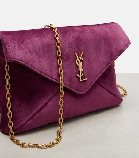Yves Saint Laurent Cassandre Small suede crossbody bag 6