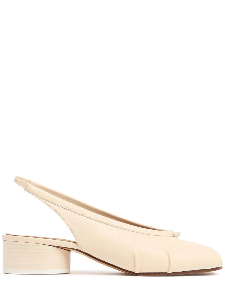 MAISON MARGIELA 30mm Tabi Leather Slingbacks 1