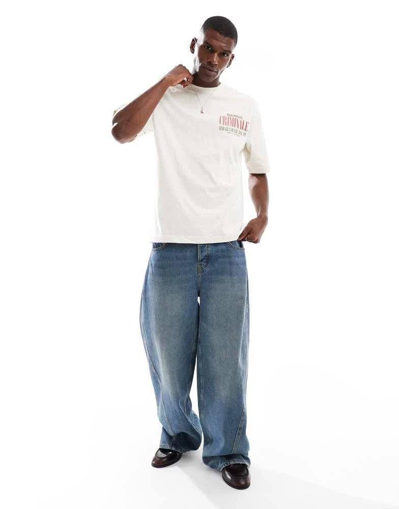 Criminal Damage Criminal Damage Vino t-shirt off white in off white 3