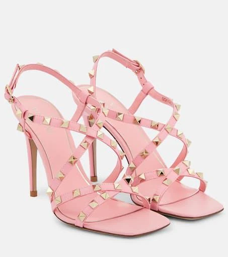 Valentino Rockstud 100 leather sandals 1