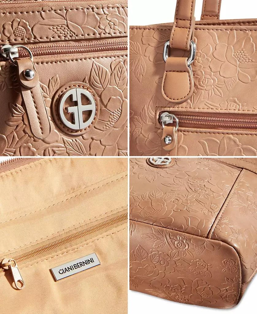 Giani Bernini Faux Leather Tooling Tote, Created for Macy's 6