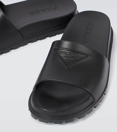 Prada Logo rubber slides 3
