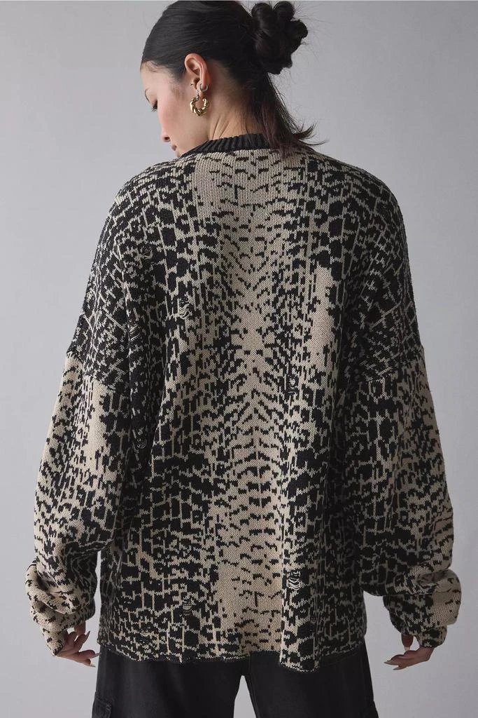 The Ragged Priest The Ragged Priest Croc Print Oversized Sweater 4