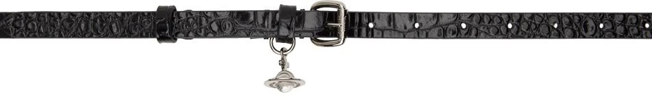 Vivienne Westwood Black Alex Charm Belt 1