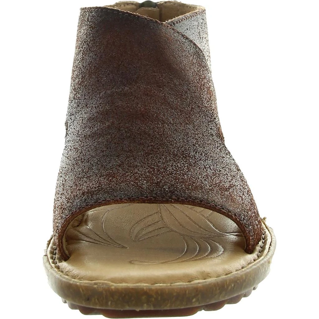Born Womens Zipper Leather Flatform Sandals 3