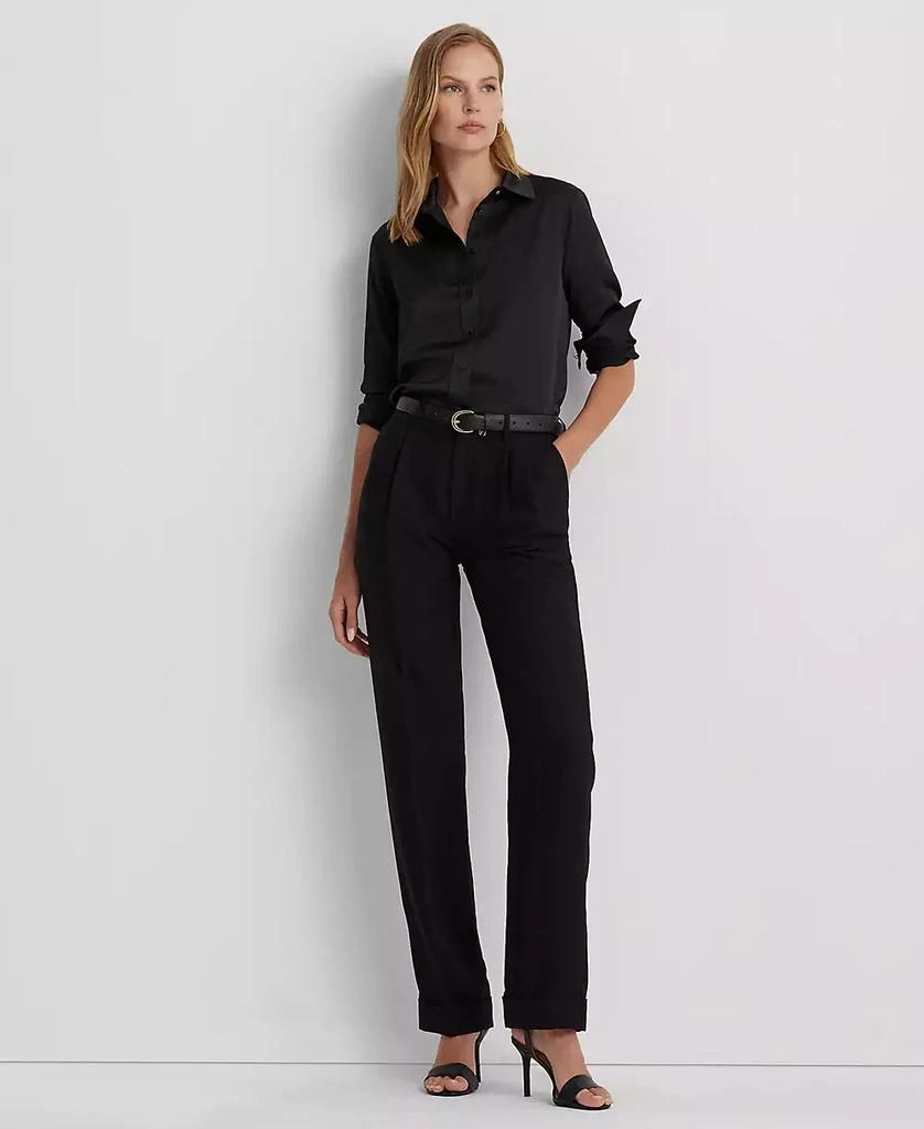 Ralph Lauren Women's Satin Charmeuse Shirt 7