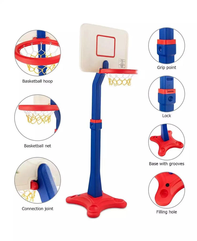 SUGIFT Kids Adjustable Height Basketball Hoop Stand 8