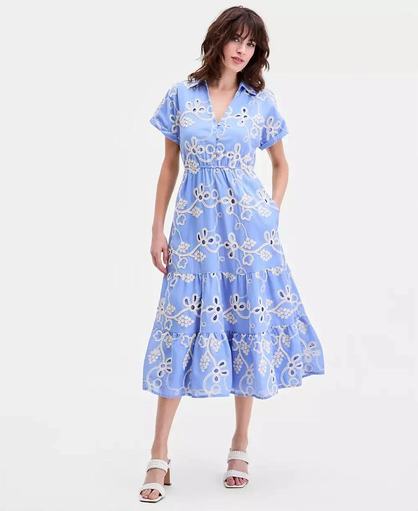 Sam Edelman Women's Rope-Embroidered Eyelet Dress - Dresses & Skirts - Free  Shipping - BeyondStyle