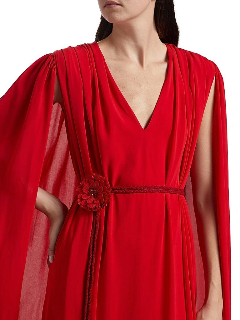Alice + Olivia Zenaida Maxi Cape Dress 6