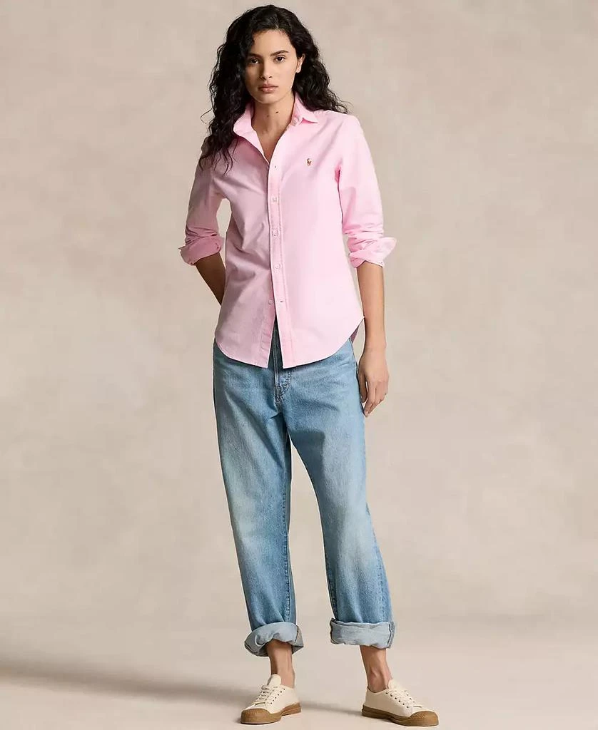 Ralph Lauren Women
s Slim-Fit Striped Oxford Shirt 4