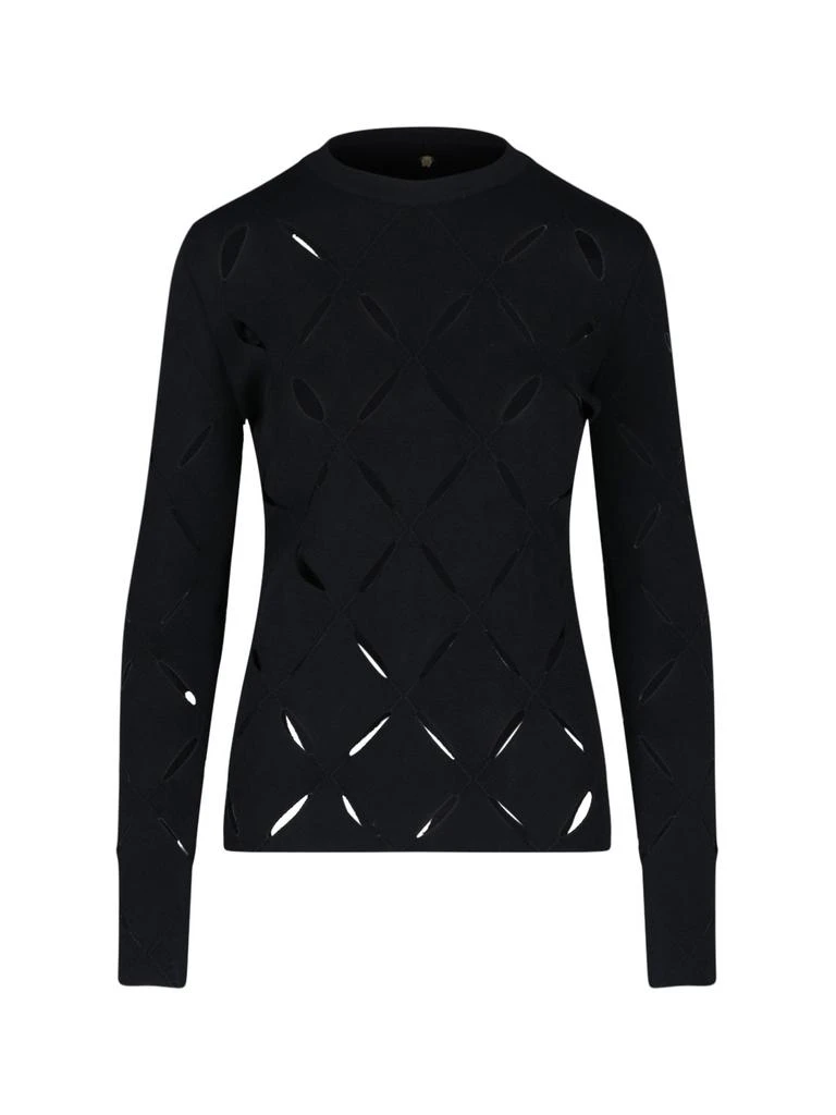 Versace Versace Cut-Out Medusa Plaque Sweater 1