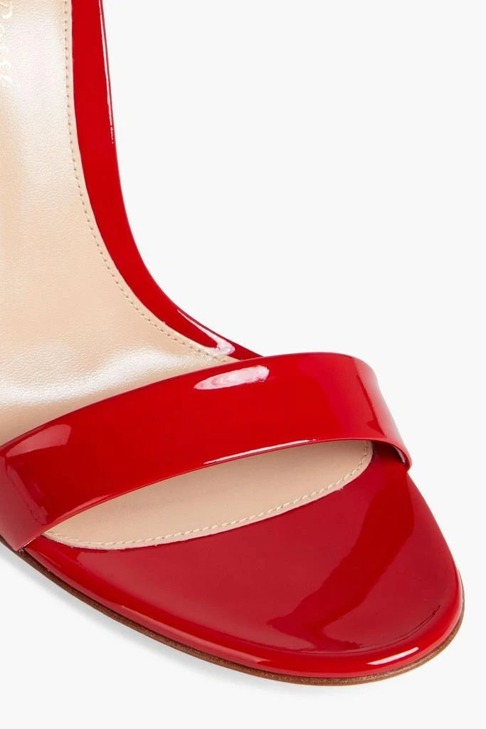 Gianvito Rossi Two-tone patent-leather and rubber sandals 4