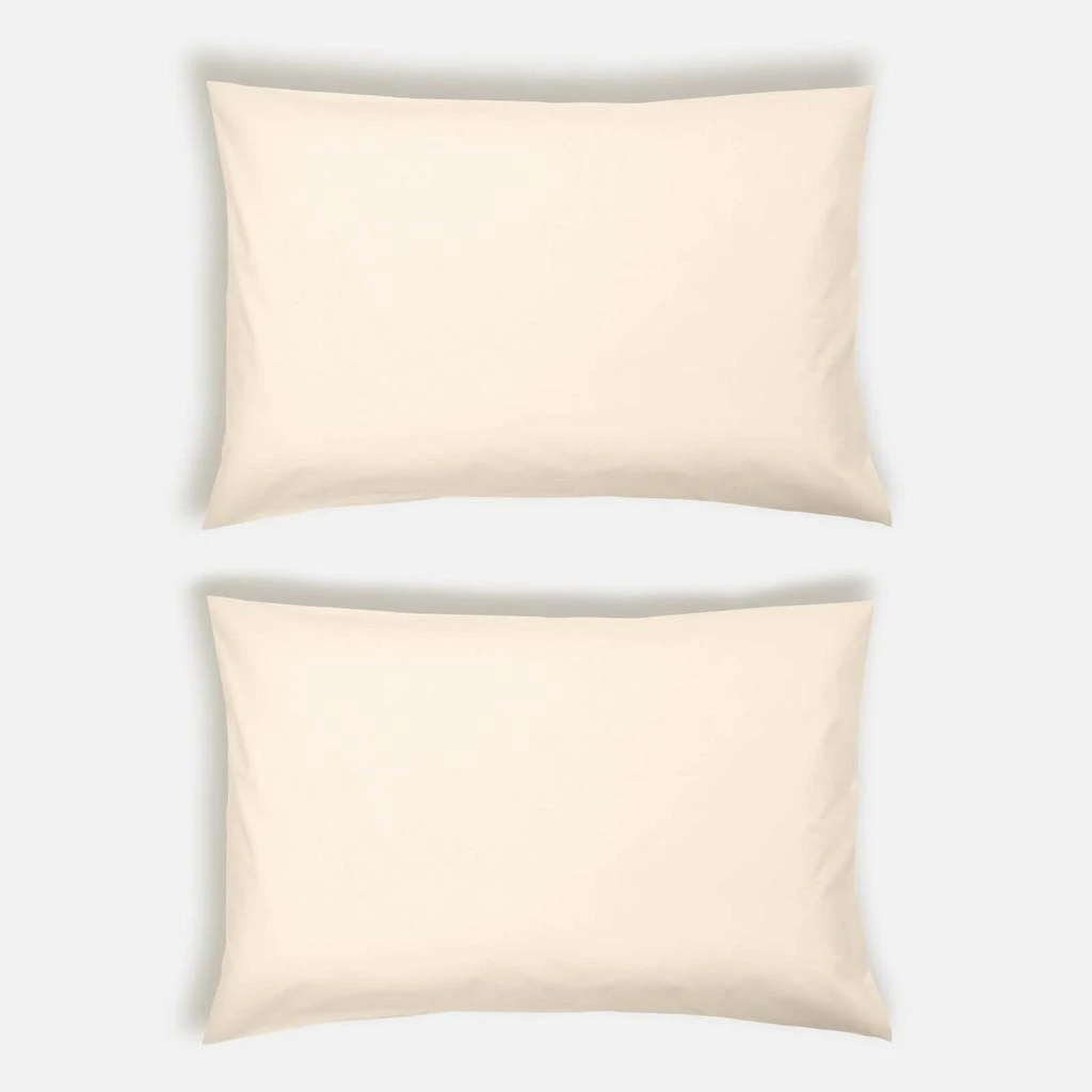 in homeware ïn home 200 Thread Count 100% Organic Cotton Pillowcase Pair - Natural 1