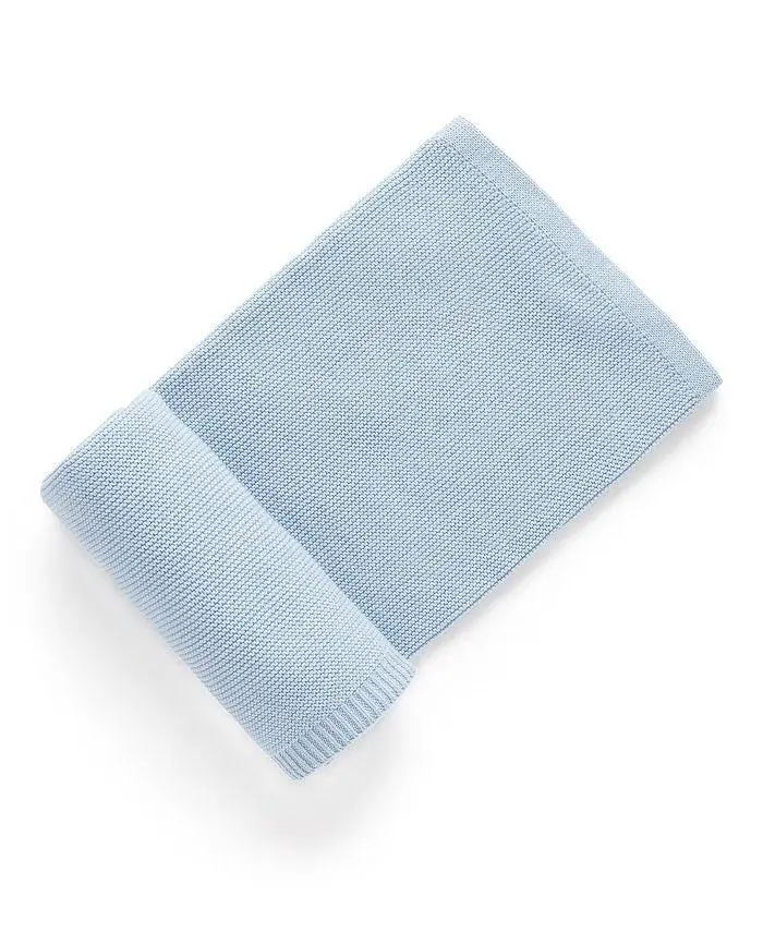 Purebaby Boys' Textured Knit Blanket - Baby