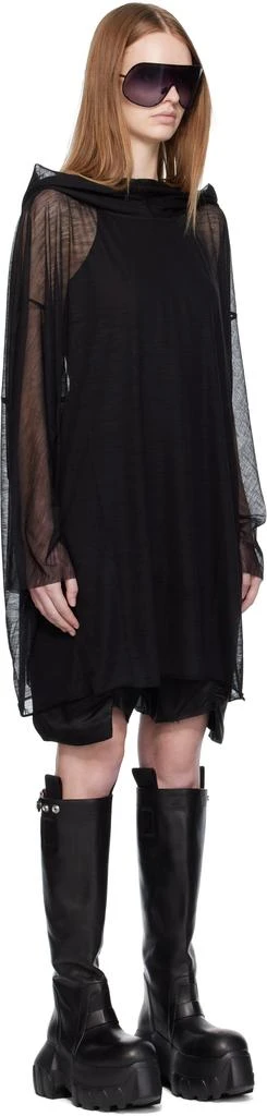 Rick Owens Black Concordians Hooded Tunic Hoodie 2