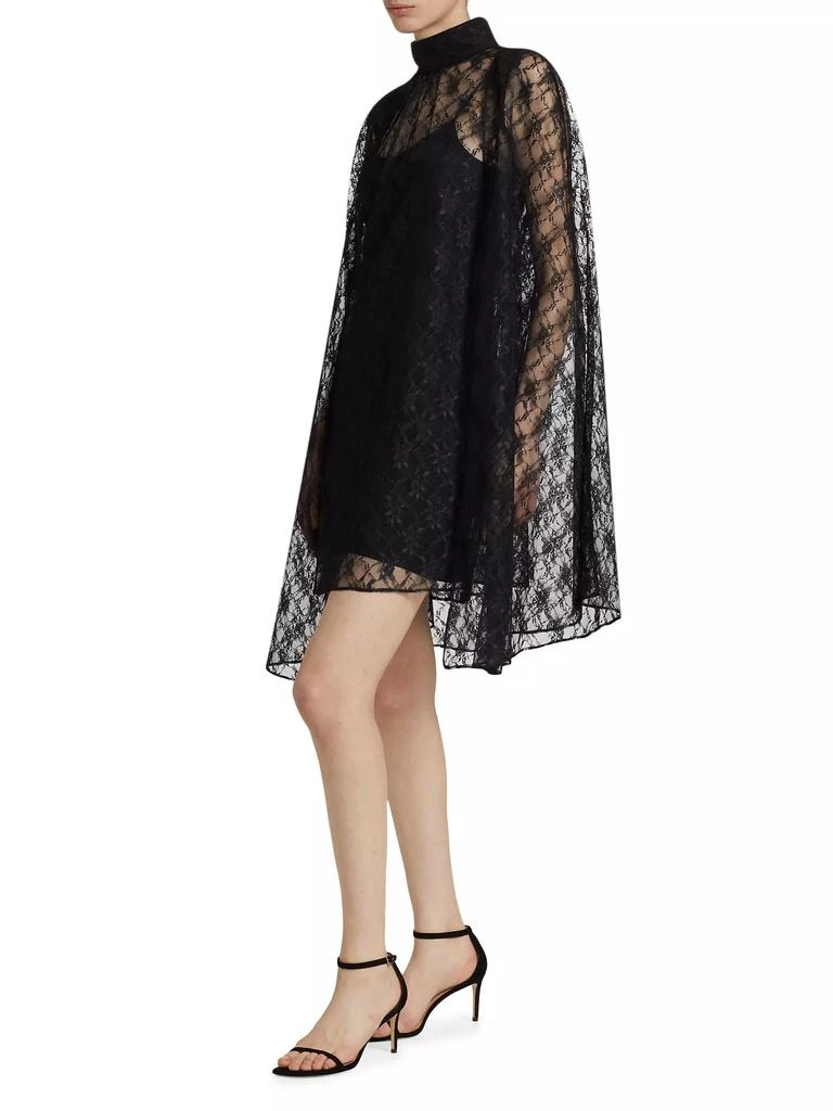 Rodarte Floral Lace Cape Minidress 4
