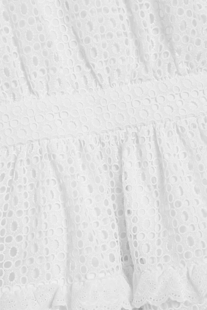 Aje Aveline ruffled broderie anglaise mini dress 4