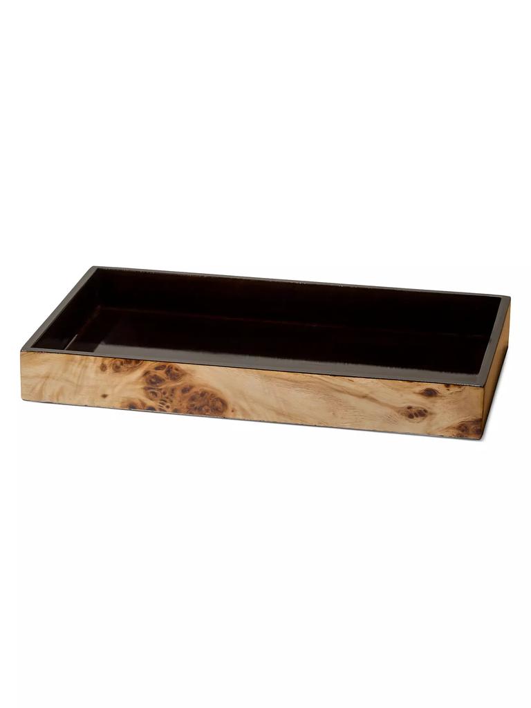 LADORADA Burl Veneer Bath Tray