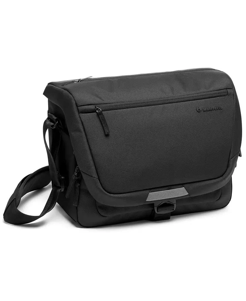 Manfrotto Advanced III Messenger Shoulder Bag for DSLR/CSC/Drone, 14" Laptop Compartment, Medium, Black